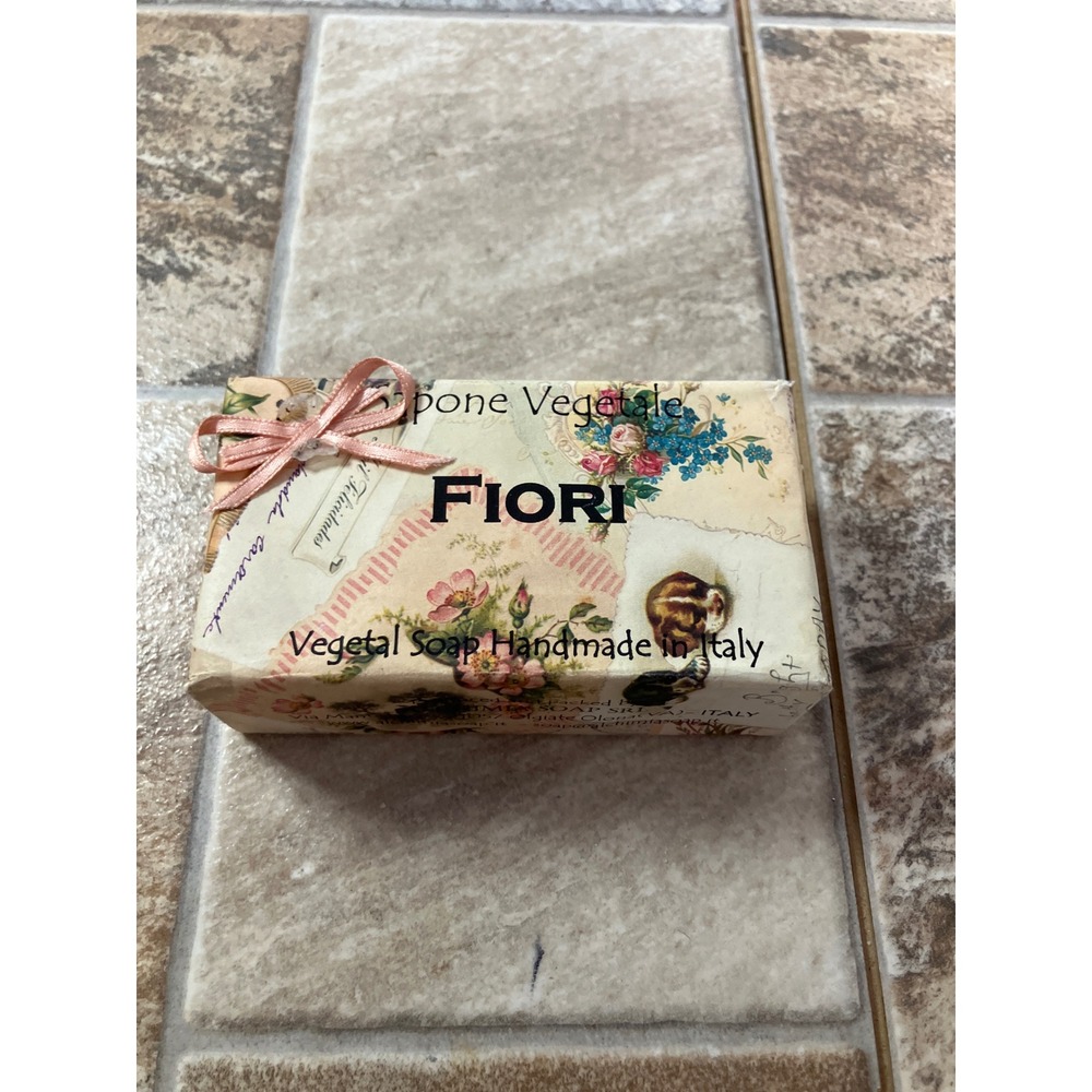 Alchimia Soap SRL Fiori Vegetal Soap Handmade in Italy 10.6oz Floral Bar